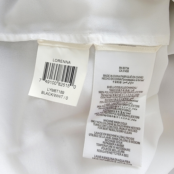 BCBGMaxAzria black and white lace dress - Picture 6 of 8